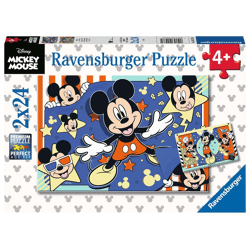 Disney Mickey Mouse: Film ab! - Puzzle 2x24 Teile