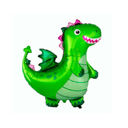 Drache grün - Folienballon