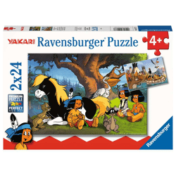 Yakari and his friends - jigsaw puzzle 2 x 24 pieces
