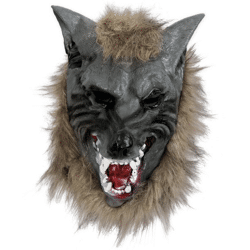 Vollmaske Wolf - Adult