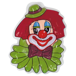 Wand-Deko Clown mit Hut - 30 cm