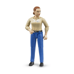 Bruder 60408 - bworld Frau heller Hauttyp und blauer Hose
