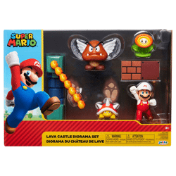Super Mario - Lava Schloss Spielset - Sammelfigur 6 cm