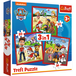 Paw Patrol - 3 in 1 Puzzle