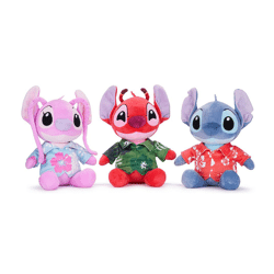 Disney Stitch - Stich, Leroy & Engel Hawaii - Plüsch - 3-fach sortiert - 28 cm