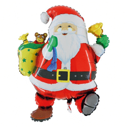 Santa Claus Shape - foil balloon - 76 cm