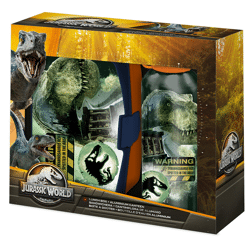 Jurassic World - Brotdose & Aluminium Trinkflasche