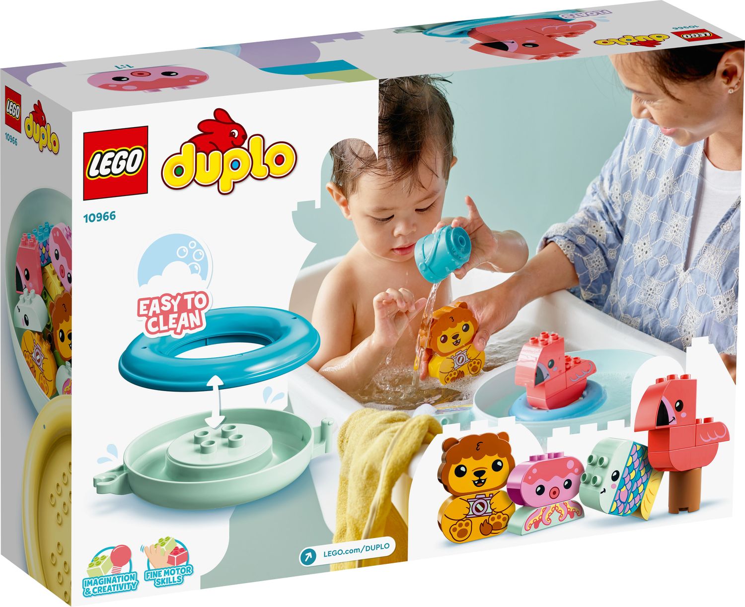 LEGO&reg; 10966 - DUPLO&reg; Badewannenspa&szlig;: Schwimmende Tierinsel (20 Teile)