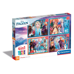 Clementoni 21518 - 4 in 1 Puzzle Supercolor - Disney Frozen 2