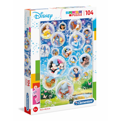 Clementoni 27119 - 104 Teile Puzzle Supercolor - Disney Classic
