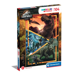 Clementoni 27181 - 104 Teile Puzzle Supercolor - Jurassic World