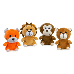 Animal assortment sitting plush figure - 4 assorted - 20 cm
