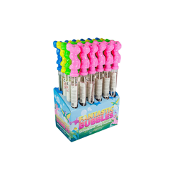 Seifenblasenstab Dinosaurier im Display - 4-fach sortiert - 36 cm