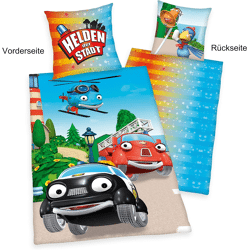 Helden der Stadt - Wendebettwäsche - 80 x 80 / 135 x 200 cm