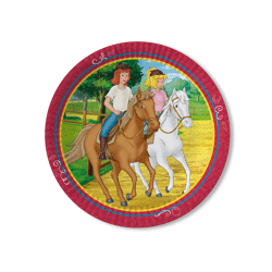 BIBI UND TINA - 8 Pappteller - 23 cm