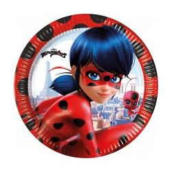 MIRACULOUS LADYBUG - 8 FSC Next Generation Paper Plates 23cm