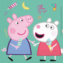 PEPPA PIG - 20 Two-Ply Paper Napkins 33x33cm