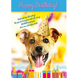 Herzstücke - XXL Geburtstagkarten Hund