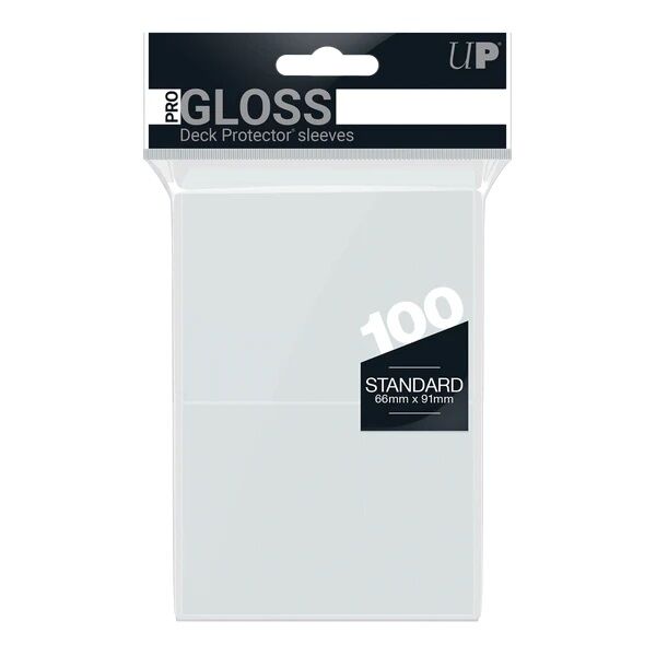 Clear PRO-Gloss Standard Deck Protector Sleeves (100)