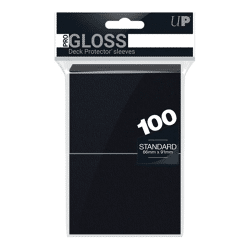 Black PRO-Gloss Standard Deck Protector Sleeves (100)