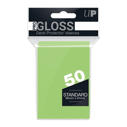 Lime Green PRO-Gloss Standard Deck Protector Sleeves (50)