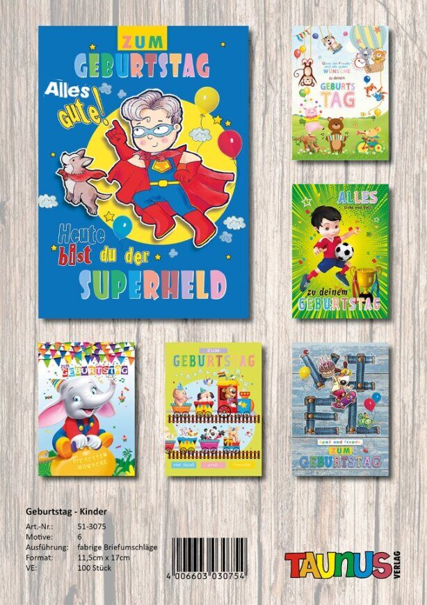 American Greetings Geburtstagskarten Für Kinder – 12 Karten Mit Umschlägen Sortiert