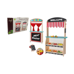 2 in 1 Schauplatz und Geschäft mit Zubehör
