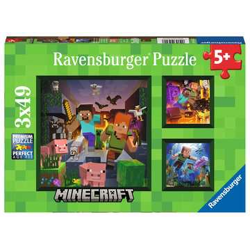 Minecraft Biomes - Puzzle - 3 x 49 Teile