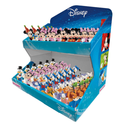 Bullyland 80914 - Disney Mickey & Friends Spielfiguren - Thekendisplay mit zwei Ebenen