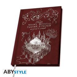 HARRY POTTER - A5 Notebook Marauder's map
