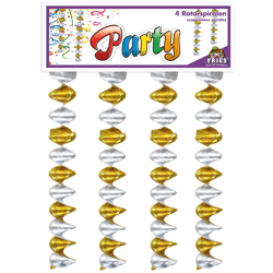 Rotorspiralen gold/silber; 60 cm L.