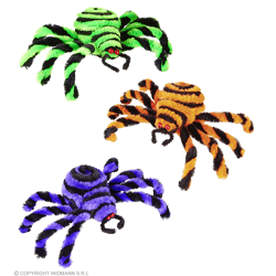 12 SPINNEN 15 cm - in Displaybox- 3 Farben sortiert