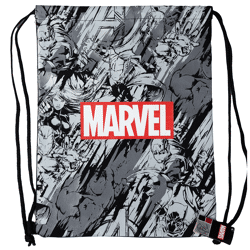 Marvel Pattern - Insulated bag with drawstring - 30 x 40 cm