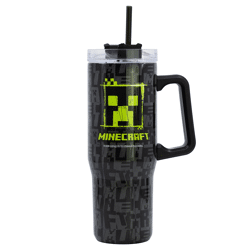 Minecraft Squared Pattern - Isolierter XL Wanderflasche aus Edelstahl - 940 ml