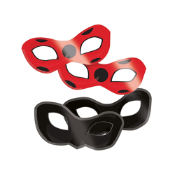 Miraculous / Ladybug - 8 Masken für Kinder aus Papier