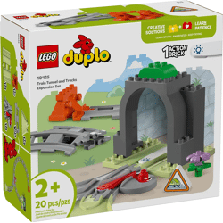 LEGO® DUPLO® Stadt 10425 - Eisenbahntunnel und Schienen – Erweiterungsset (20 Teile)
