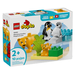 LEGO® DUPLO® Stadt 10442 - Wildtier-Familien: Pinguine und Löwen (10 Teile)