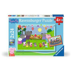 Peppa Pig - Partyzeit! - Puzzle 2x24 Teile