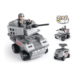 Sluban M38-B0537B - ARMY Panzerfahrzeug 3-in-1 (110 Teile)