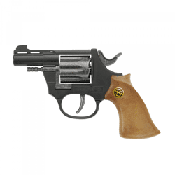 Schrödel J.G. toy pistol Super 8 14.5 cm, black / brown
