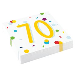 Confetti Birthday - 20 Servietten Birthday 70 - 33 x 33 cm
