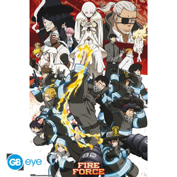 FIRE FORCE - Poster Maxi 91.5x61 - Key art season 2 