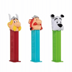 PEZ - Asterix, Obelix und Idefix  Spender  ohne Süßigkeiten 