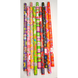 Geschenkpapier 2 m x 70 cm,  schöne Motive -10 - fach sortiert 