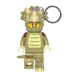 LEGO® Minifigures™ - Schlüsselanhänger mit Taschenlampe - Triceratops Kostüm-Fan