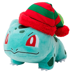 Pokémon - Christmas Bulbasaur Plüschfigur - 20 cm