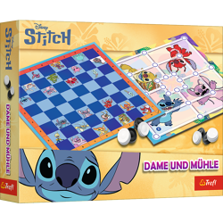 Disney Stitch - Mühle & Dame - Brettspiel