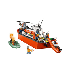 LEGO® City Exploration - Rettungsboot der Küstenwache mit Hubschrauber (742 Teile)