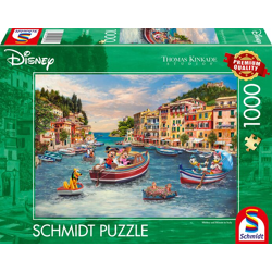 Disney Mickey & Minnie in Italy - Thomas Kinkade - 1000 Teile Puzzle