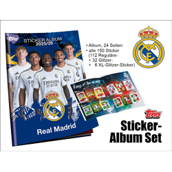 Topps Real Madrid 2025/2026 Sticker – ALBUM KOMPLETT SET